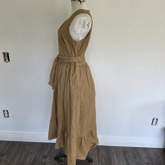 J.crew khaki midi belted dress size 12 - Picture 3 of 8